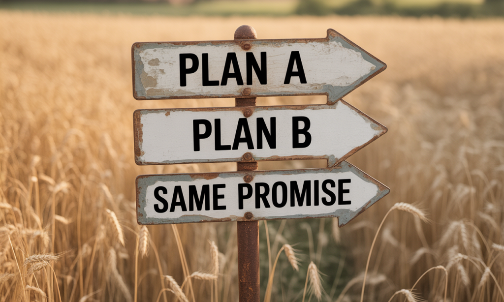 Flexible paths to the same promise—route ownership when plans change.