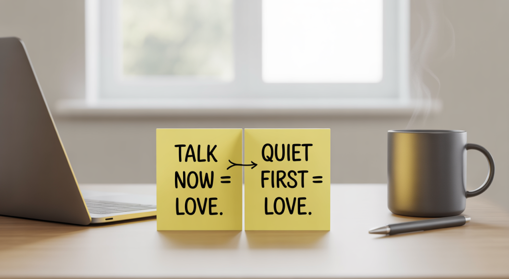 Translating love dialects—overshoot includes understanding, not just scheduling.
