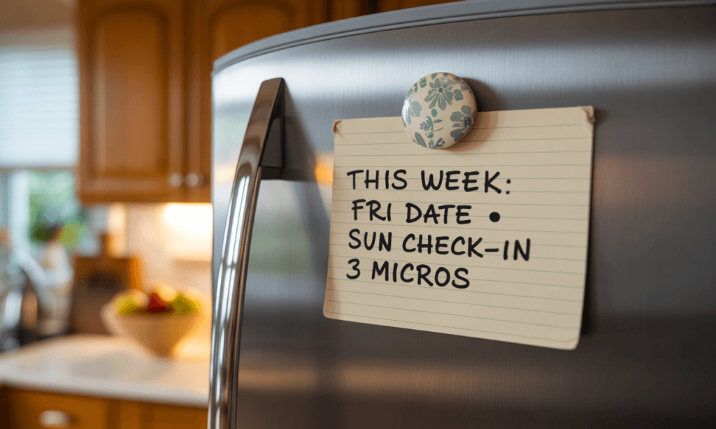 A tiny visible reminder turns intentions into a rhythm you’ll keep.