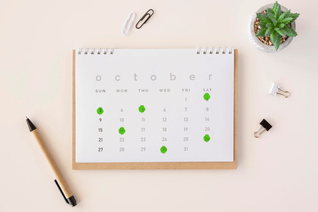 Visual rhythm for consistent connection practices.