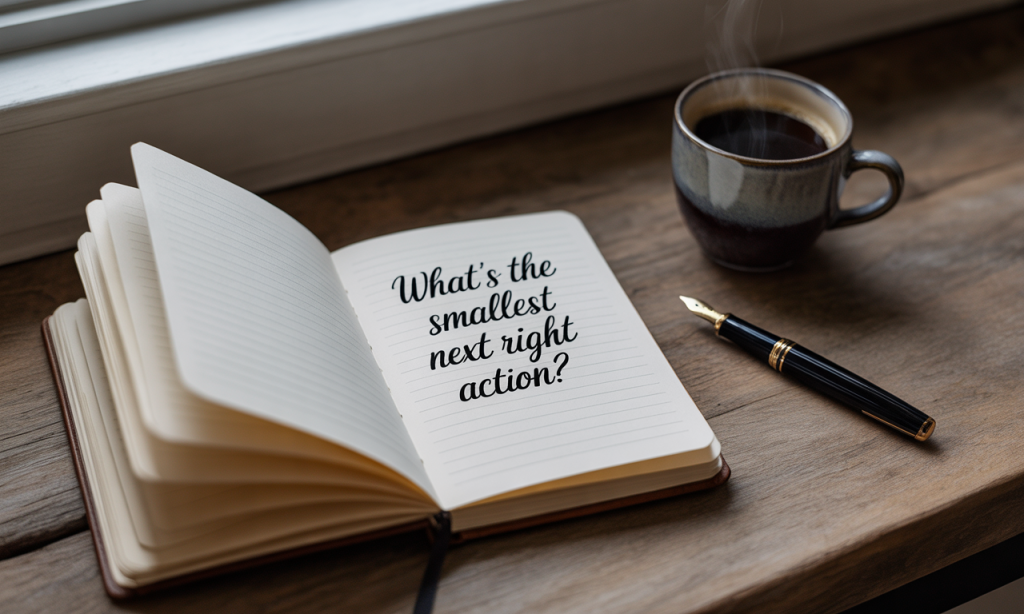 Journal prompt helping a spouse overcome internal resistance to connection.