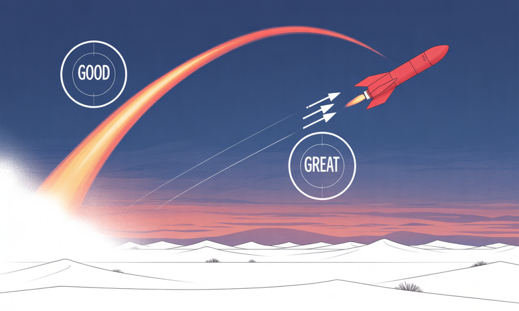 Overshoot to land on target despite wind—marriage standards that assume resistance.