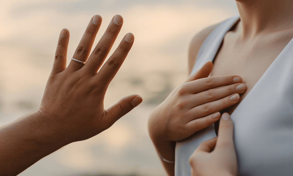 Shared safety signals that help couples pace hard moments.