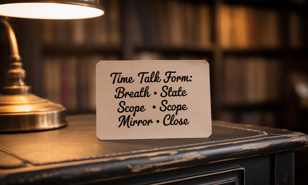 A pocket guide that keeps scheduling conversations safe and efficient.