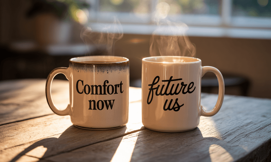 Choosing short-term comfort or long-term connection