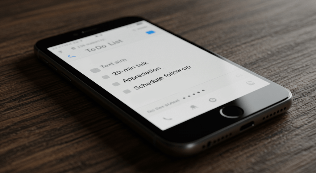 24-hour plan-small steps that make honest conversations repeatable.