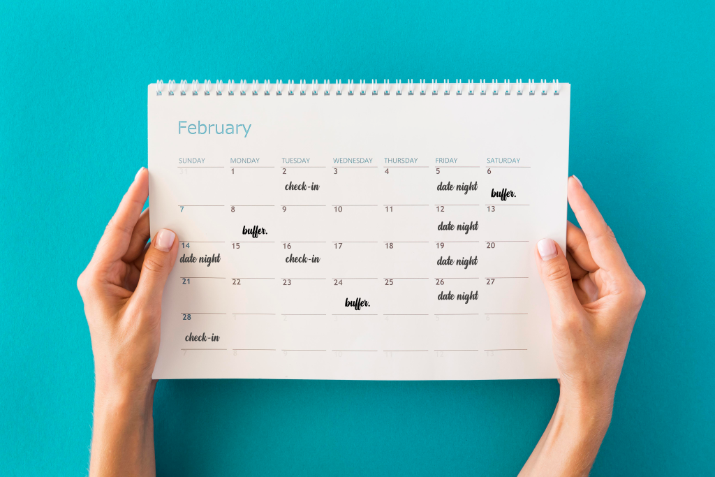 Marriage calendar with pre-decided rituals, showing how to own your route through resistance.