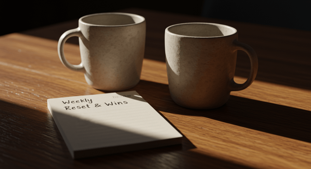Simple weekly rhythm that makes the “we story” a living practice.