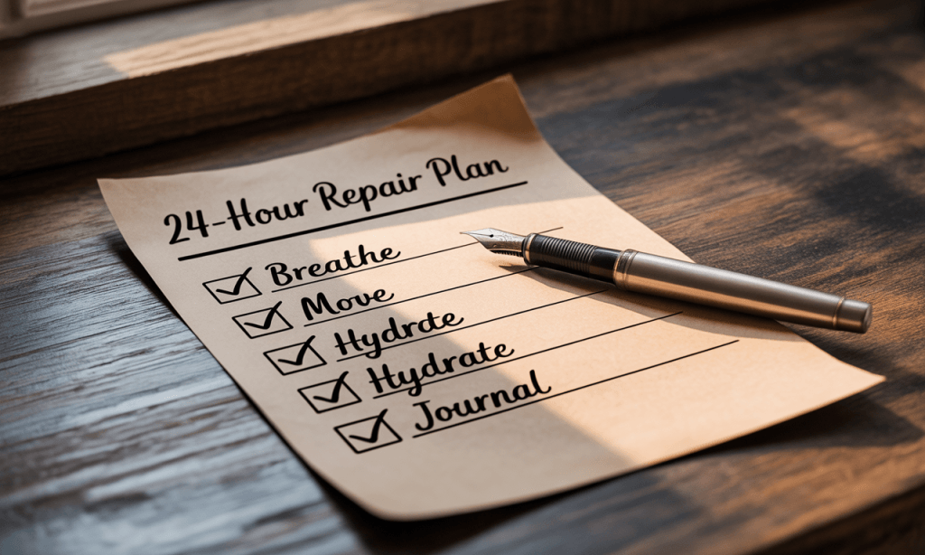 24-hour After the Storm plan-stepwise repair from regulation to reconnection