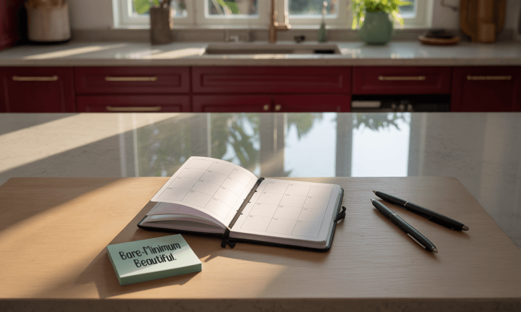 A real-life, low-pressure planning scene that emphasizes practical connection over perfection.