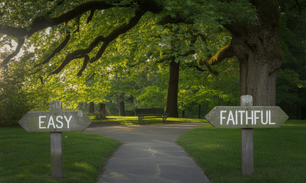 Choosing between easy approval and faithful support in friendship