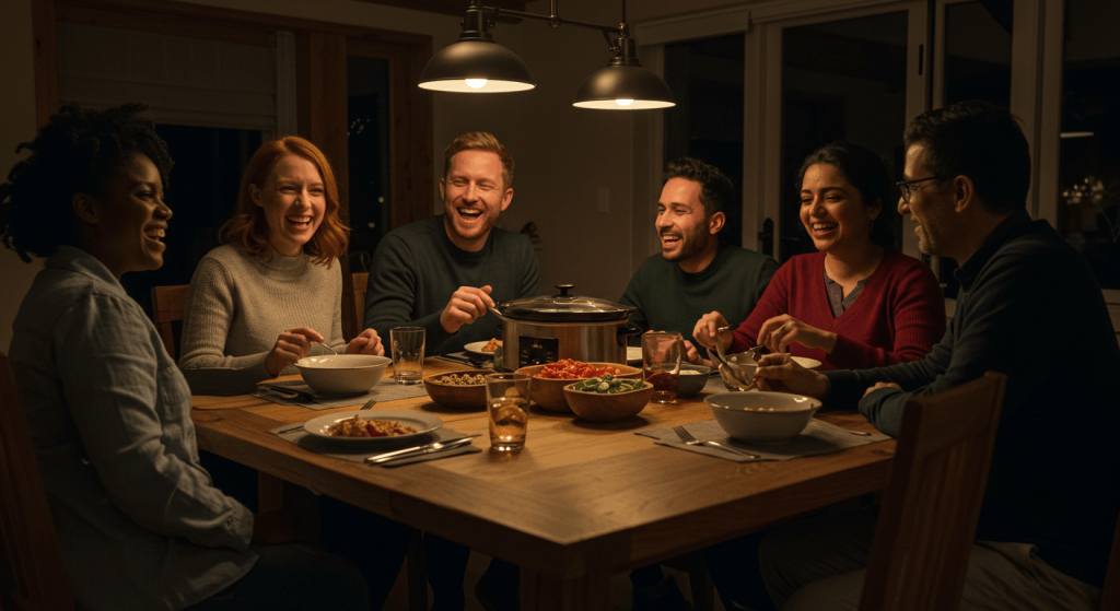 Local Over Flashy hospitality-simple soup night builds invested community quickly.