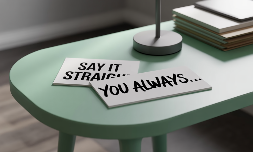 replacing contempt phrases with clear requests as part of a demolition list.