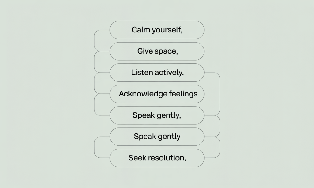go-first leadership playbook for de-escalation during conflict