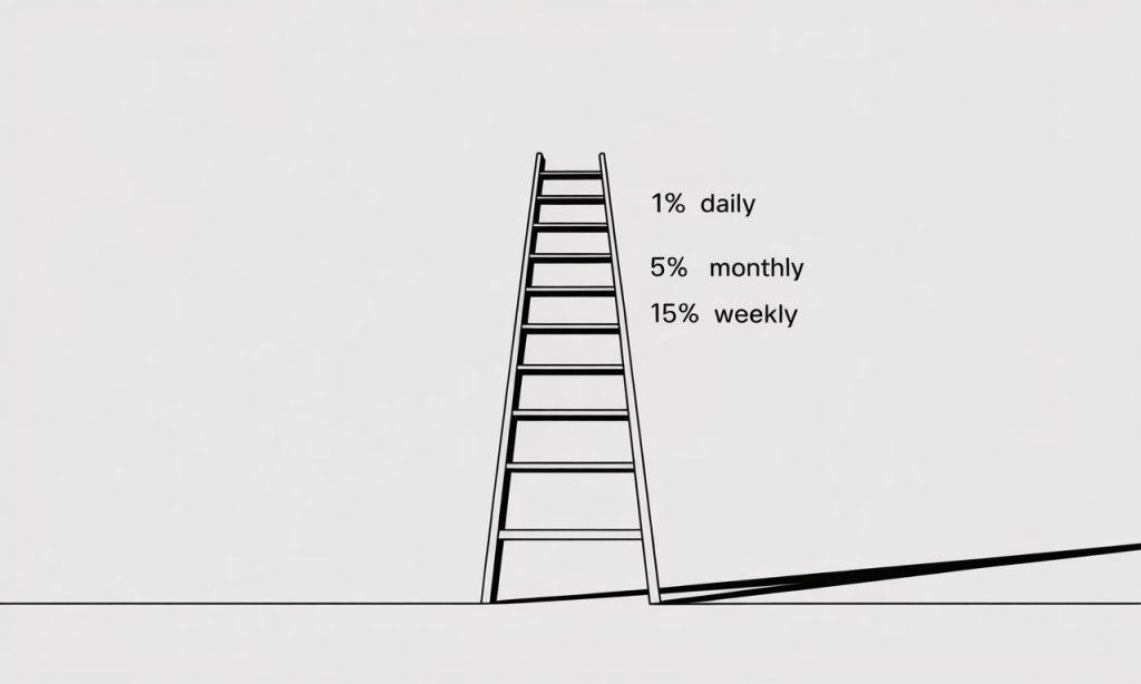 Effort ladder to right-size the first rep so learning becomes action.