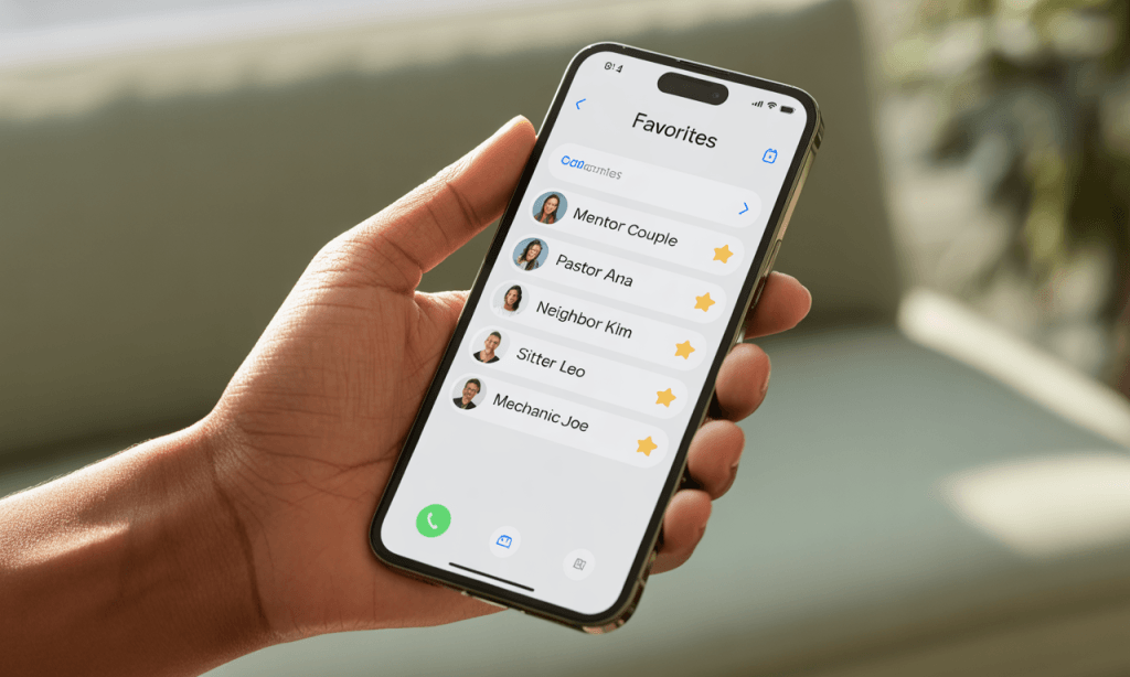 Local Over Flashy contact list-nearby, invested people on speed dial for real-time support.