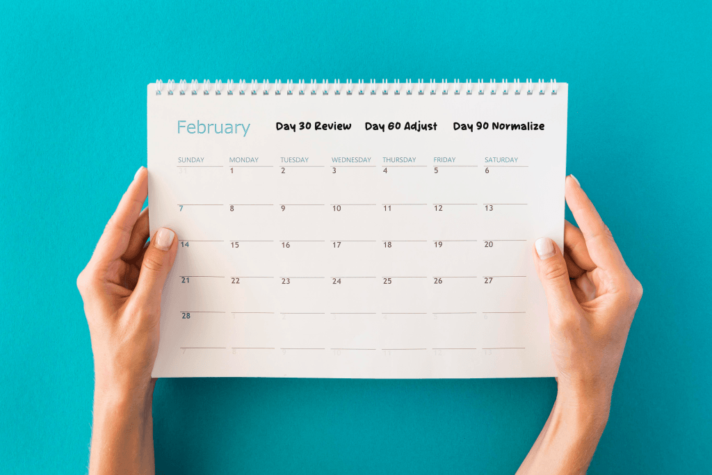 A 30–90 day plan turns clarity into calendar and helps couples exit sunk-cost spirals.