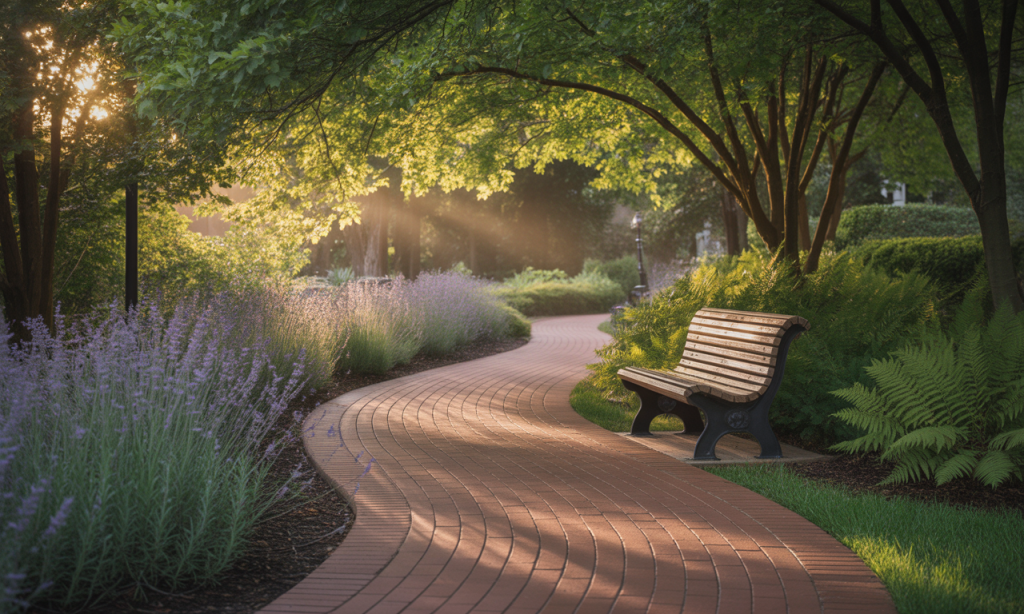 connection-friendly walk route serving as a better environment for hard talks