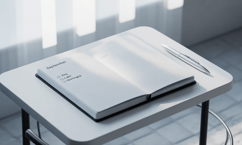 30-day Confidence by Design planner with tiny risks and simple checkboxes