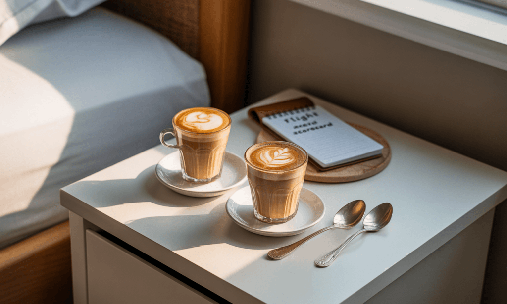 Weekly spark-porch coffee flight turns routine into a small adventure