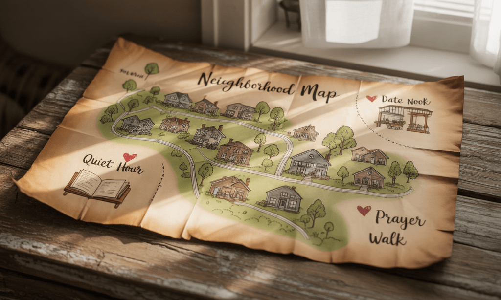 New city habit map-make simple, local routes for connection that you’ll actually use.