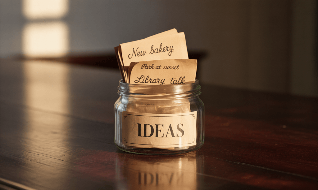 Micro-adventure idea jar combats We Never Script by making fun easy to start