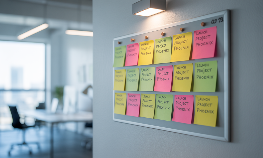 task board clarifying ownership so leading without permission stays equitable