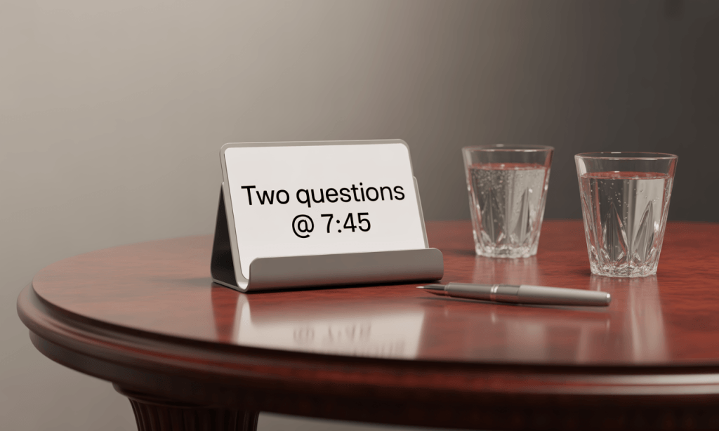 Daily action card that anchors a consistency clock marriage with a tiny, reliable behavior.