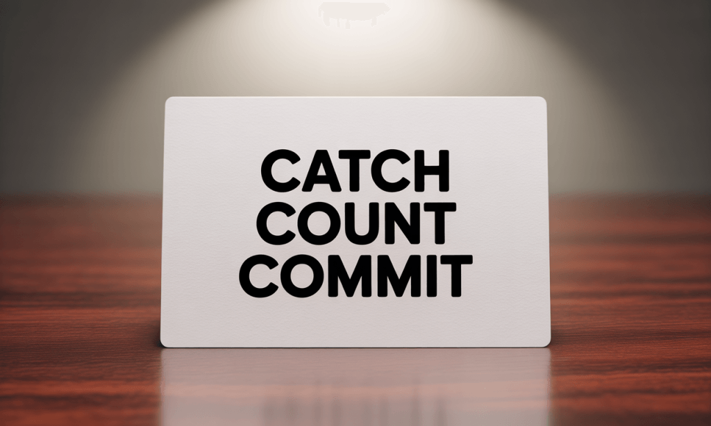 Three-step swap card for quickly interrupting the We Never Script