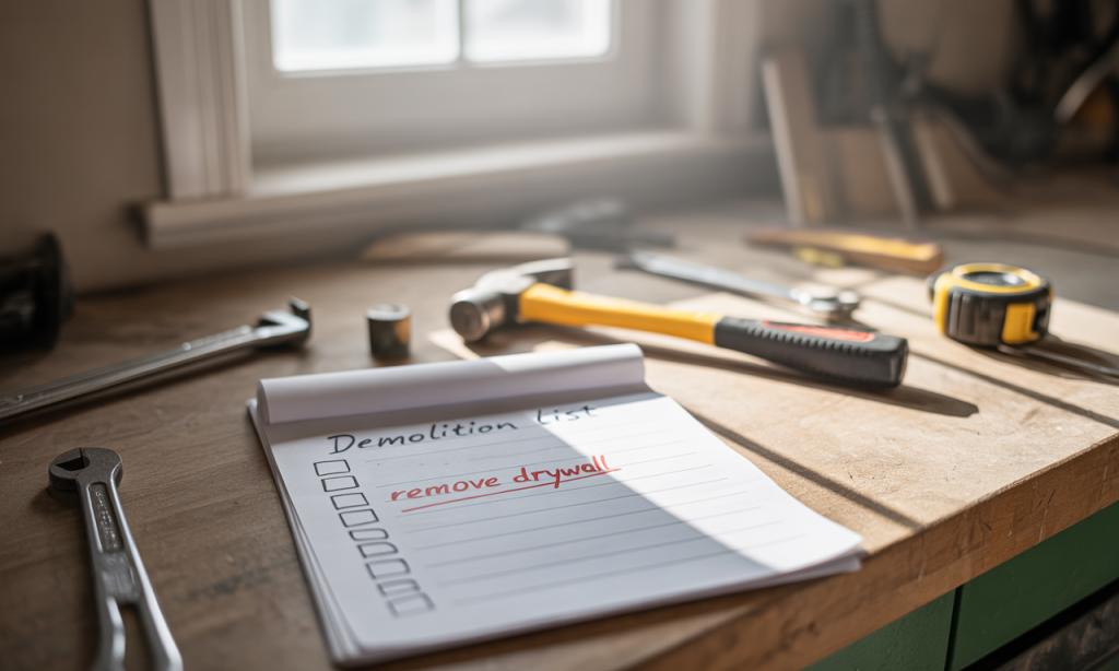 tear down to build up demolition list showing one habit to retire at a time