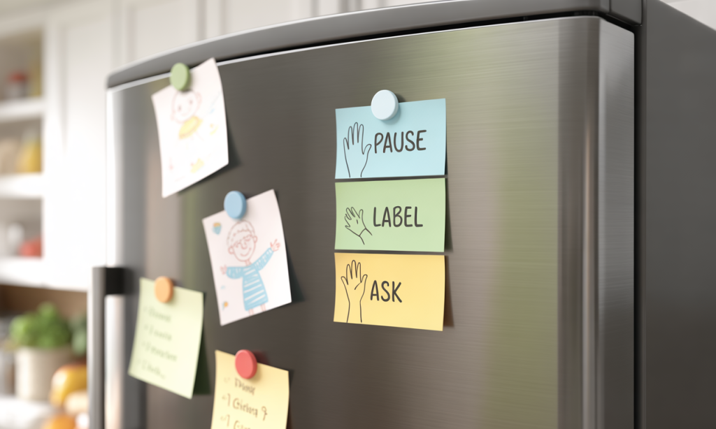 pause label ask steps for turning trigger to teacher in marriage