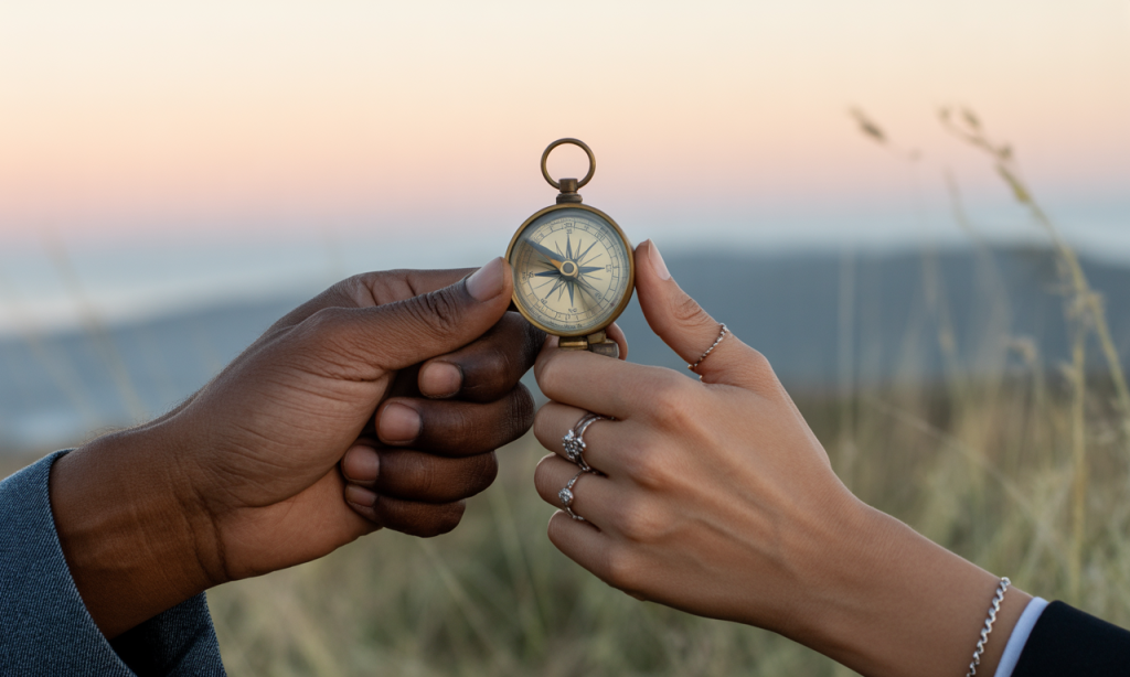 calm leadership compass guiding go-first choices without control