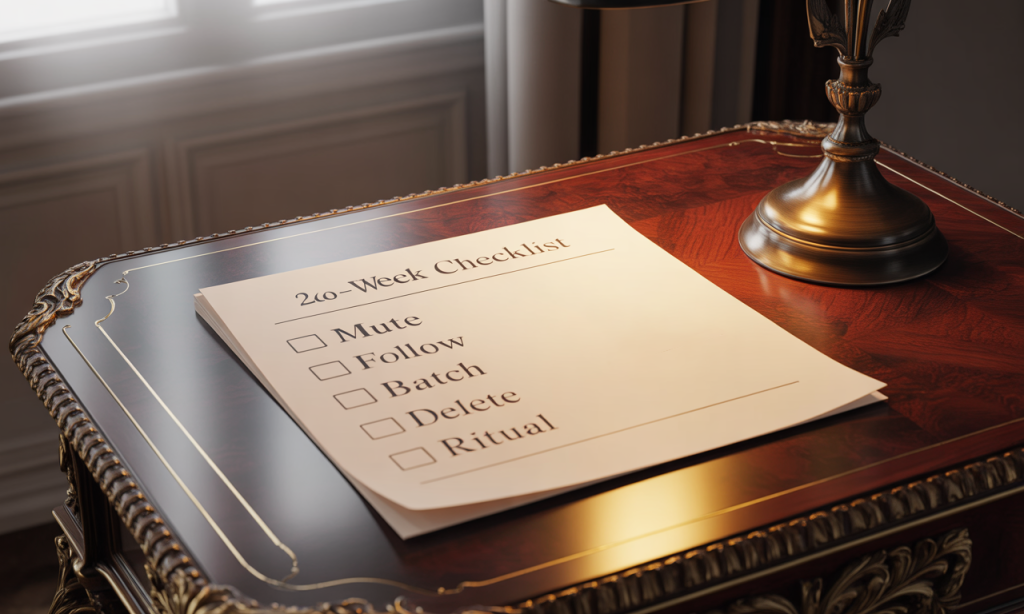 retrain your feed 14 day checklist for calm focused digital habits that support marriage