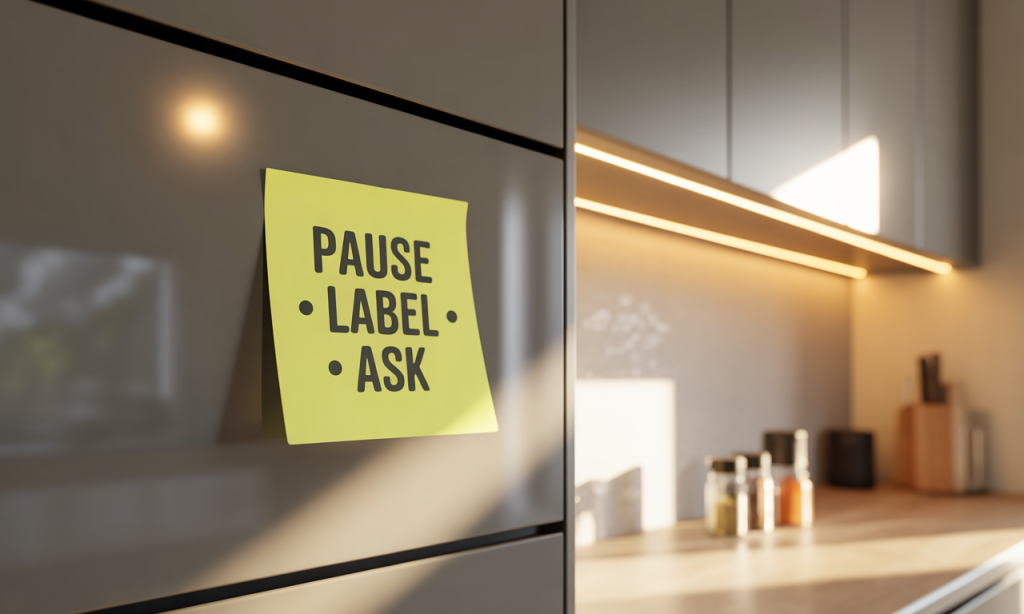trigger to teacher pause label ask reminder for calmer responses