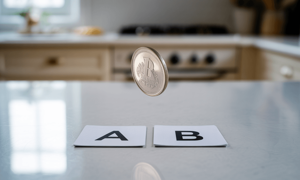 Beat decision fatigue-coin flip between two pre-vetted date ideas