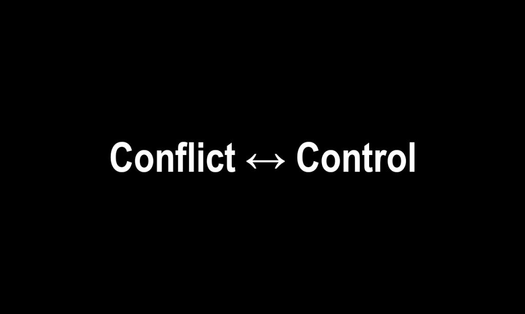 comparison image showing difference between ordinary conflict and power-and-control abuse patterns