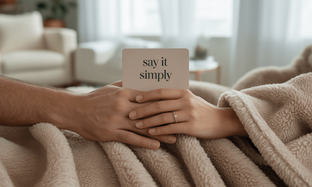Comfort scripts-simple phrases that guard energy and closeness