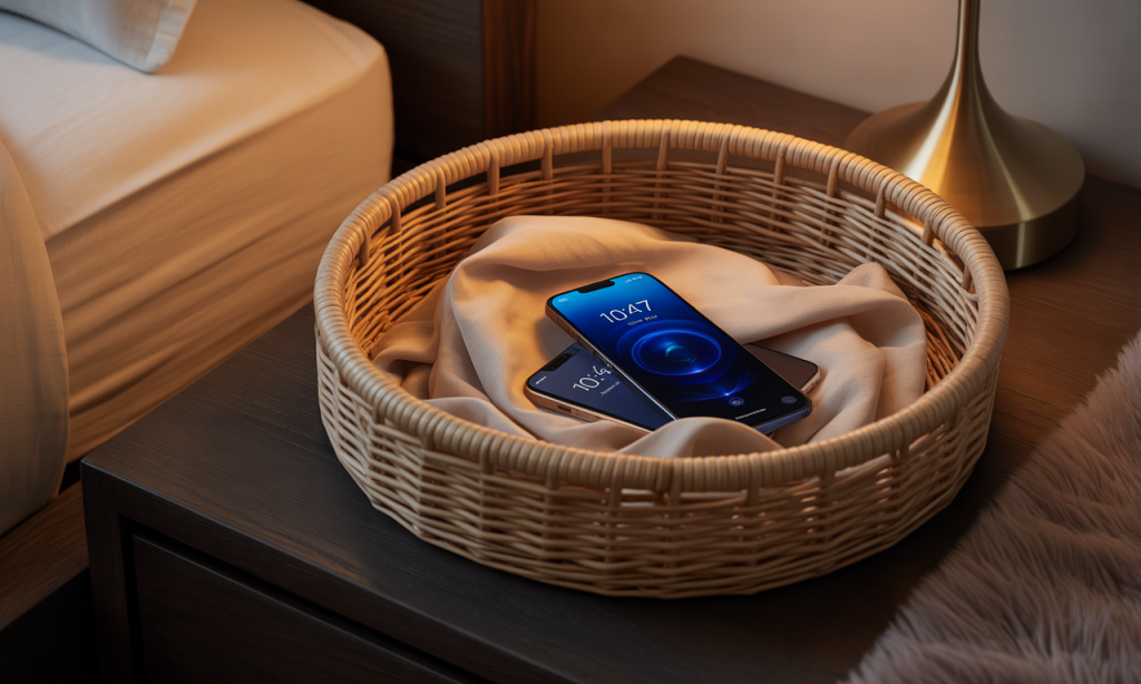 phone basket ritual that protects connection and supports everyday fidelity