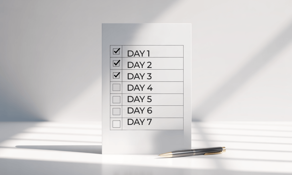 7-day plan-tiny steps that make Low-Risk, High-Delight a habit fast