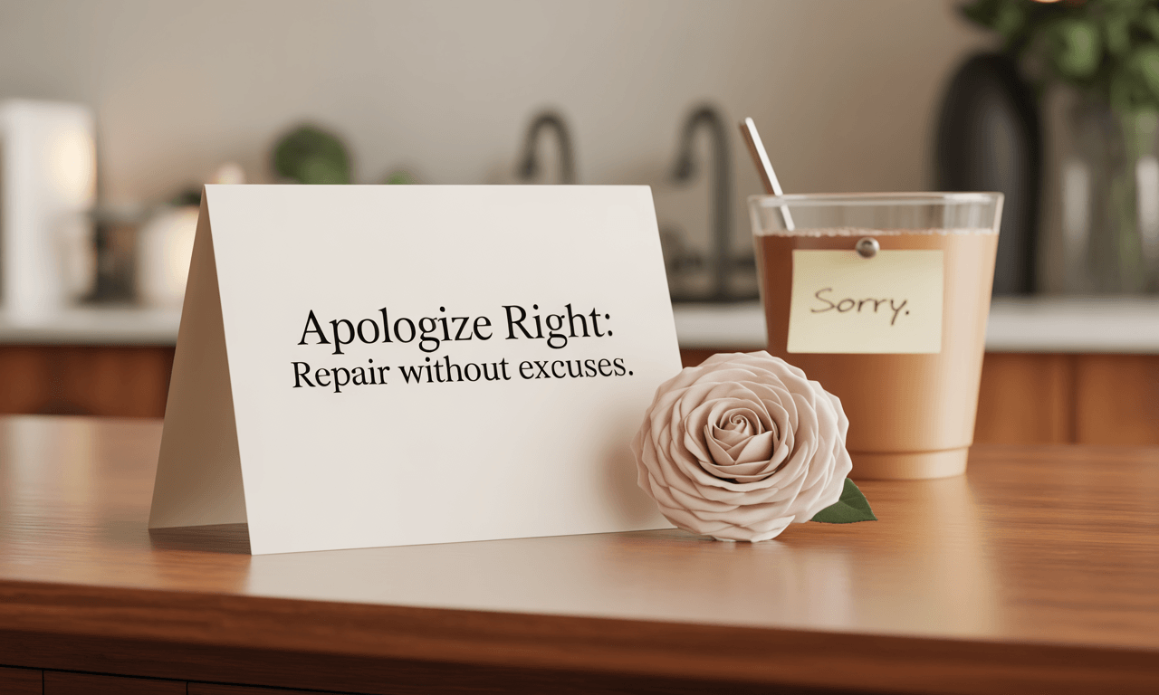 Apologize Right: Repair Without Excuses