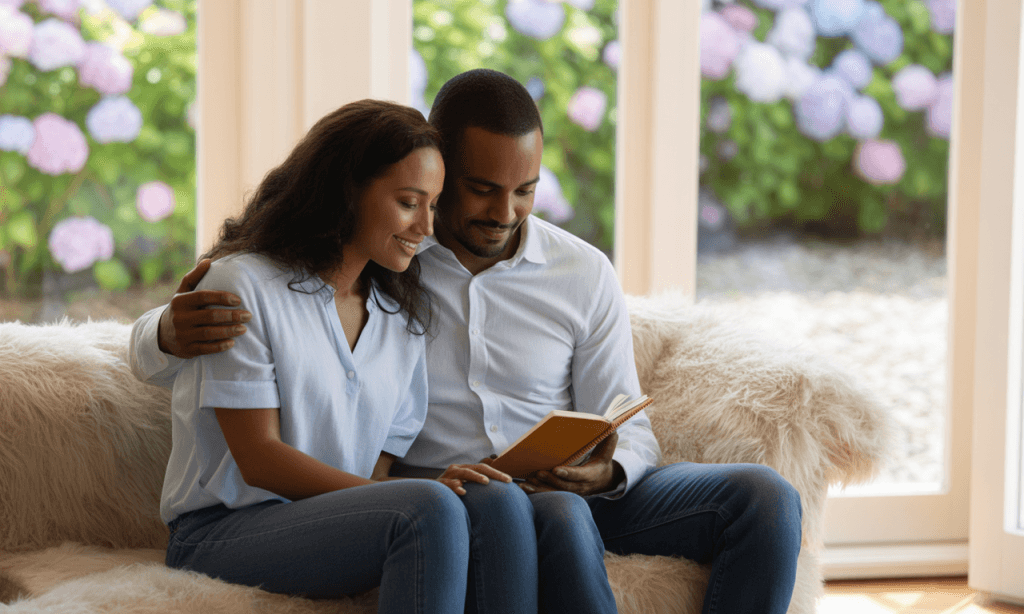 We Learn Fast couple reviewing shared notes to shape a learning-first mindset