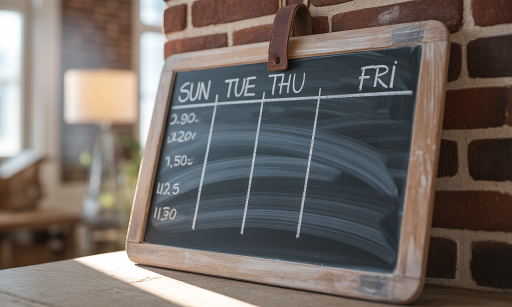 weekly reliability rhythm that converts intentions into predictable action