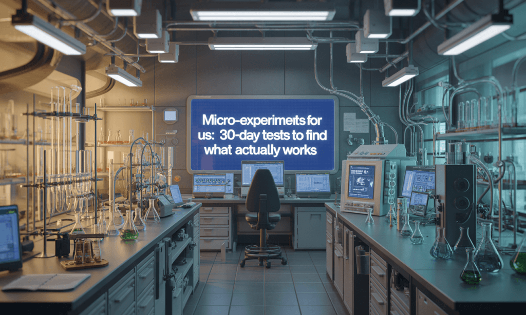 Micro-Experiments for Us: 30-Day Tests to Find What Actually Works
