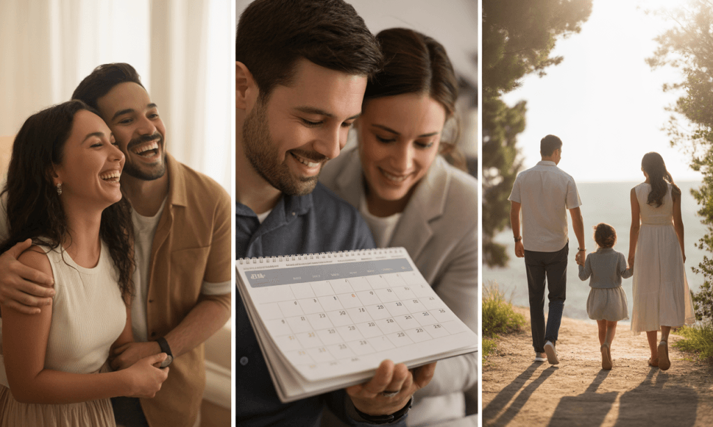montage showing real couples implementing anchors: date, check-in, micro-adventure