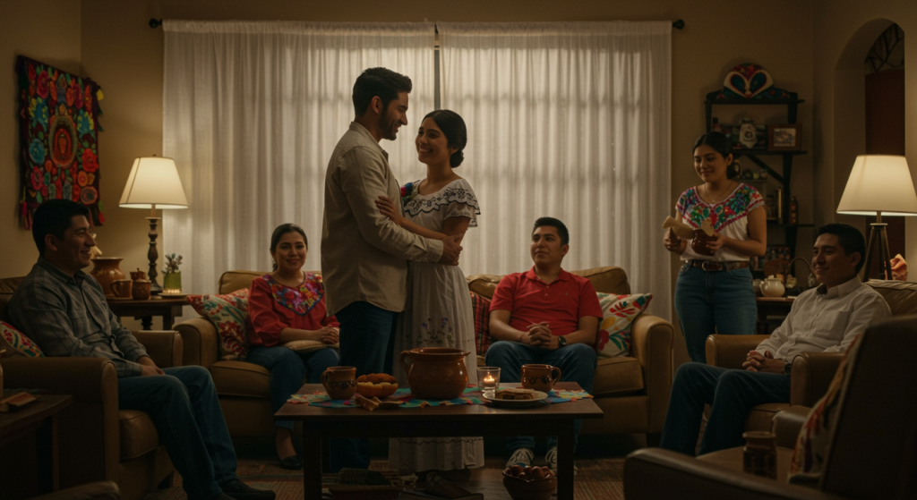 Couple sharing their marriage testimony to inspire faith in others.