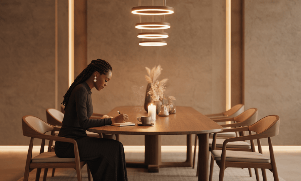 journaling beside candle-leading yourself before leading your spouse