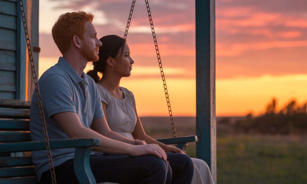 Couples embracing silence as a form of connection and proof of life.