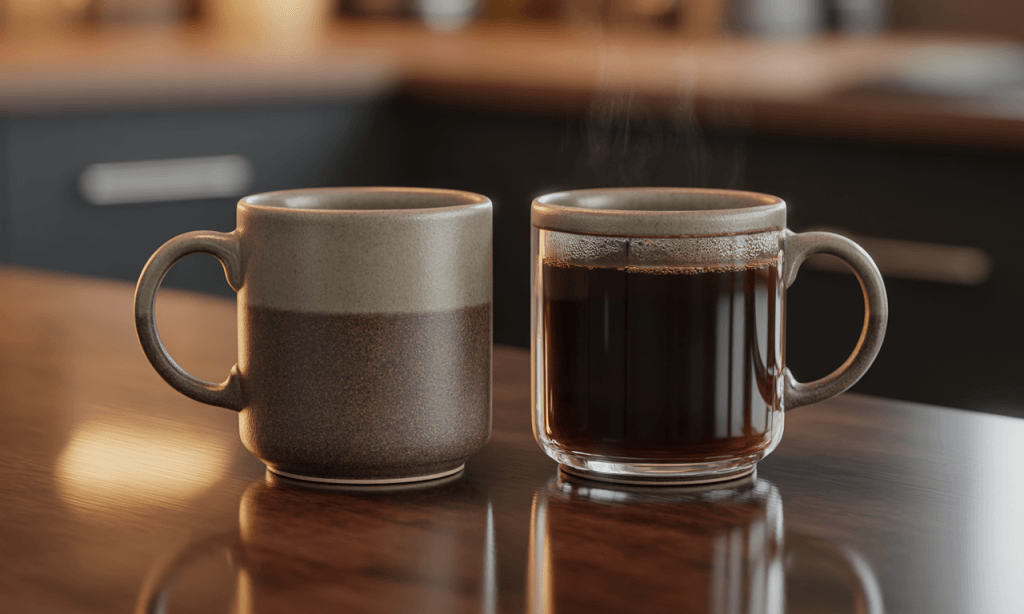two coffee mugs side by side-symbol of quiet daily commitment