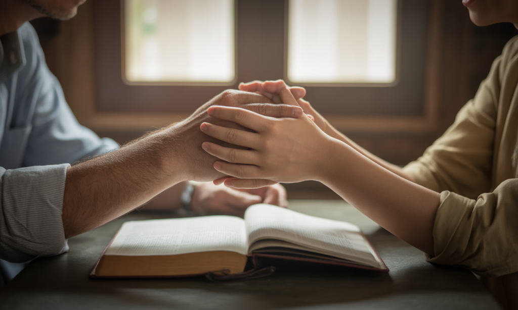 Faithful remembering in marriage through scripture, prayer, and shared gratitude rituals.