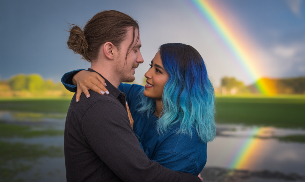 Couple finding meaning in past struggles as testimony of God’s redemption in their marriage.